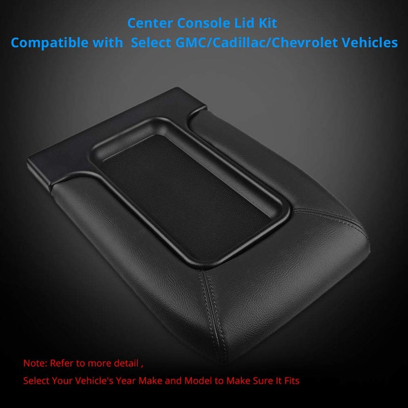 VANJING Compatible with Center Console Lid Cover Armrest Kit Chevy GMC Pickup Truck Suburban Tahoe Silverado Sierra Yukon XL Replaces 19127364 Black - Image 5